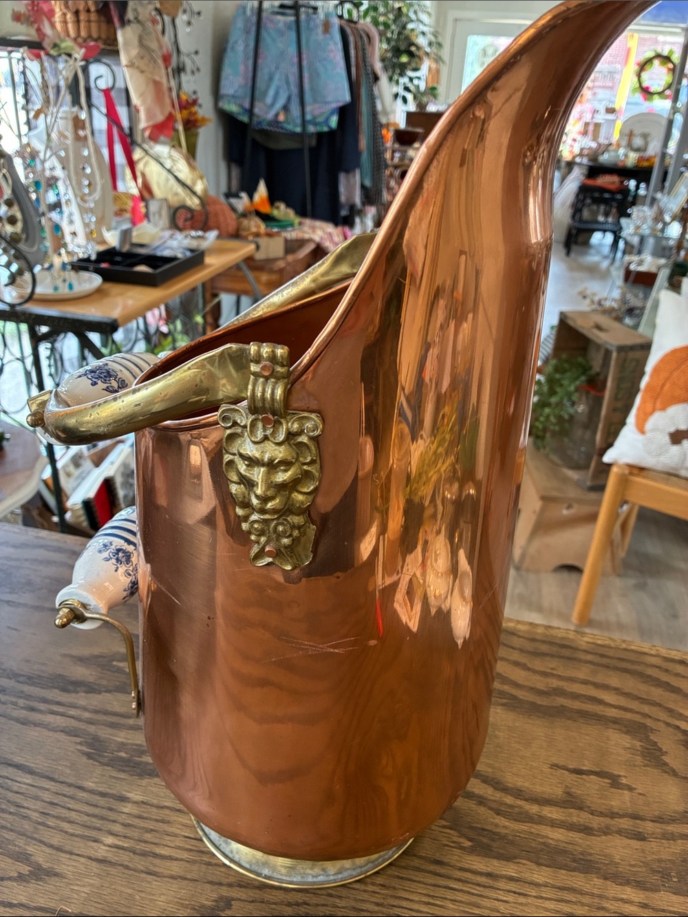 Copper Scuttle Bucket - Picture 3 of 5